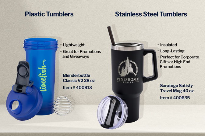 Types of Promotional Travel Tumblers